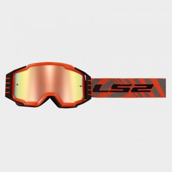 Gafas LS2 Charger Pro Naranjas lente iridium