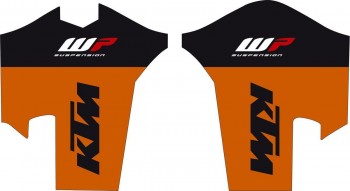 Juego adhesivos protectores horquilla KTM EXC - SX cerrados 2008-2016