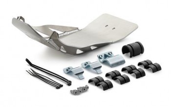 Cubrecarter aluminio con proteccion lateral KTM EXC-F 250/350cc 2017-2022 y SX-F 250/350cc 2016-2018