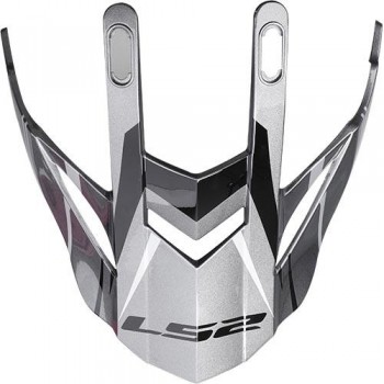 Visera casco LS2 MX436 EVO Knight titanium-Blanco