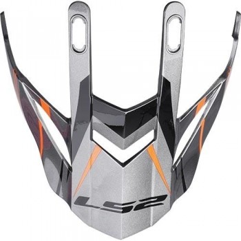 Visera casco LS2 MX436 EVO Knight titanium-Naranja