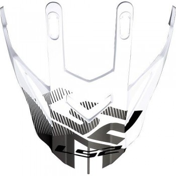 Visera casco LS2 MX436 EVO Evolve Blanco-Negro