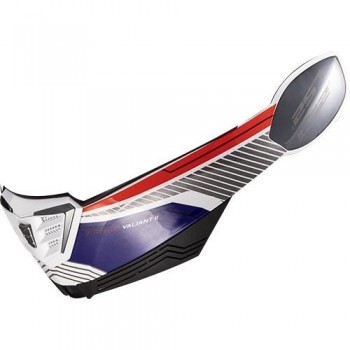 LS2 FF900 chin bar Revo white red blue