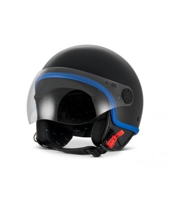 Casco Vespa Visor 4.0 demi-jet negro mate