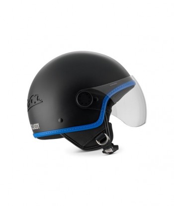 Casco Vespa Visor 4.0 demi-jet negro mate