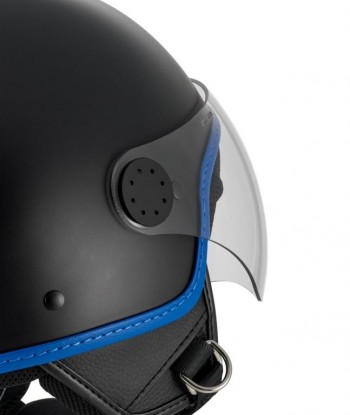 Casco Vespa Visor 4.0 demi-jet negro mate