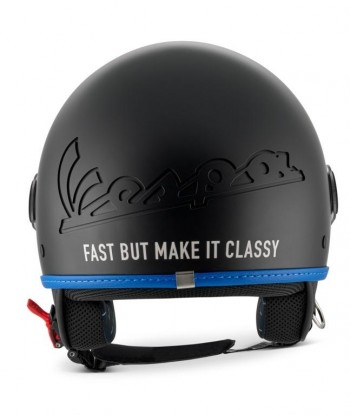 Casco Vespa Visor 4.0 demi-jet negro mate