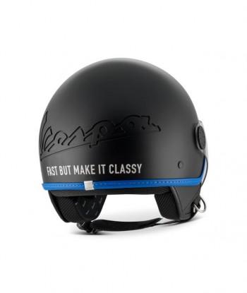 Casco Vespa Visor 4.0 demi-jet negro mate