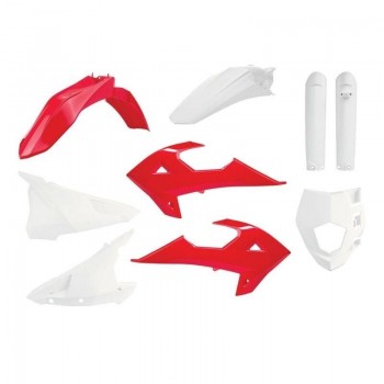 Kit plastica Gas Gas EC 2018-2020, Rieju MR 200/250/300 2021-2025 blanco-rojo