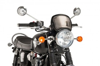 Placa frontal Triumph Bonneville T100, T120, T214 simil carbono