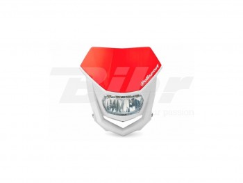 Careta Halo LED homologada Polisport blanco/rojo 8667100006