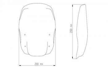 Cupula Harley Davidsos Sportster 883/1200 Puig New generation Touring ahumada oscuro