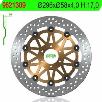 Disco de freno NG 1309 296 x 58 x 4