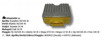 Regulador De Tension Piaggio, Vespa 50Cc 4T