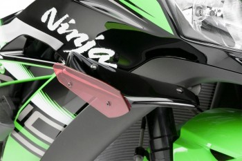 Alerones downforce laterales sport Kawasaki ZX-10R 2011-2020 rojos