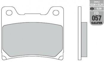 Pastillas de freno Galfer 057 negras
