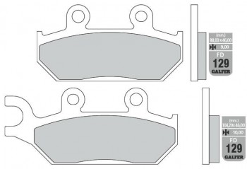 Pastillas de freno Galfer 129 negras