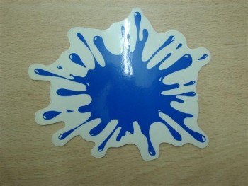 Adhesivo mancha azul