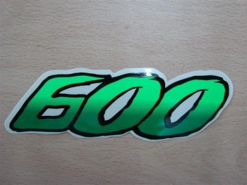 Adhesivo cilindrada 600 verde