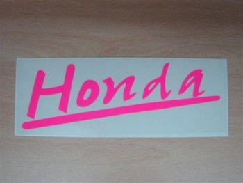 Adhesivo Honda rosa