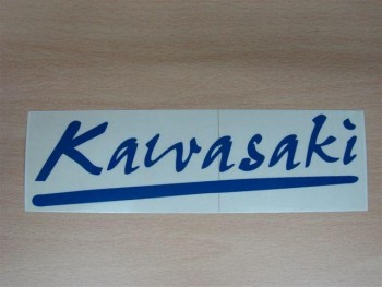 Adhesivo Kawasaki azul