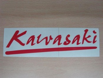 Adhesivo Kawasaki rojo