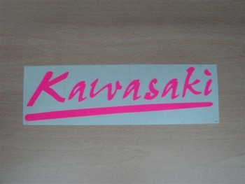 Adhesivo Kawasaki rosa