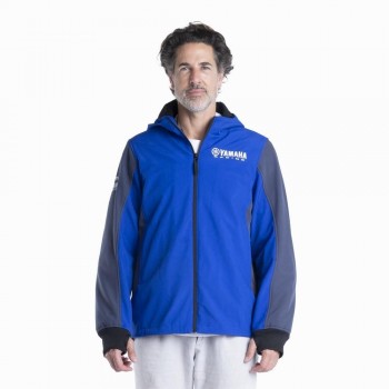 Chaqueta softshell Yamaha Paddock Blue Rwan con protecciones hombre