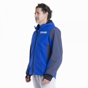 Chaqueta softshell Yamaha Paddock Blue Rwan con protecciones hombre