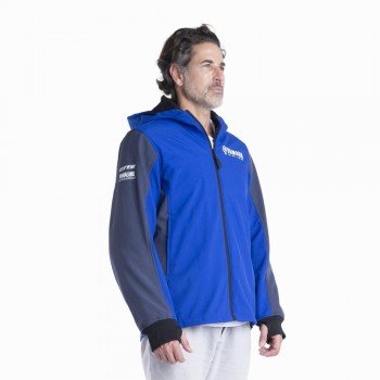 Chaqueta softshell Yamaha Paddock Blue Rwan con protecciones hombre