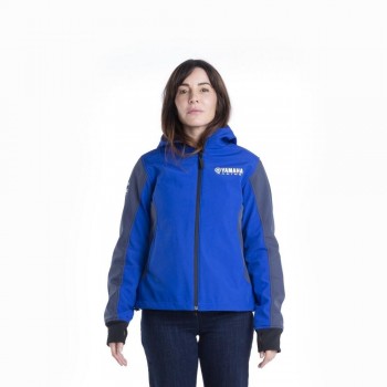 Chaqueta softshell Yamaha Paddock Blue Czech con protecciones lady