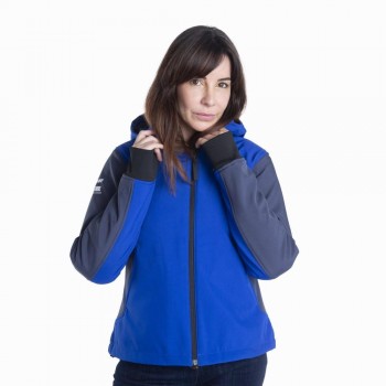 Chaqueta softshell Yamaha Paddock Blue Czech con protecciones lady