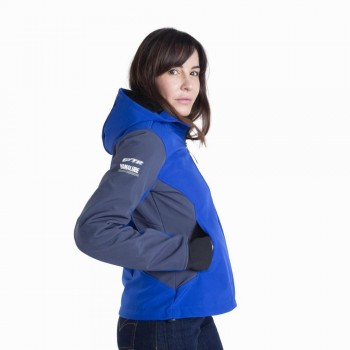 Chaqueta softshell Yamaha Paddock Blue Czech con protecciones lady