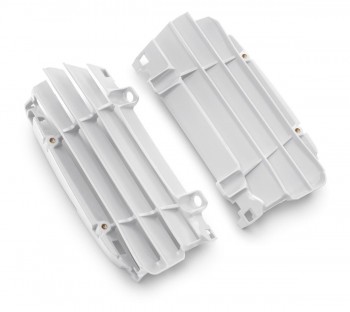 Juego protectores radiador KTM EXC 2024, SX 2023-2024 blancos