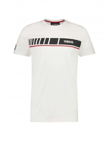 Camiseta Yamaha Revs Big Stripe Blanca  Talla L