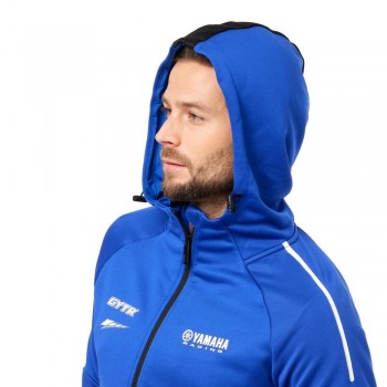 Sudadera con capucha y cremallera Yamaha Paddock Blue Kackney hombre  Talla L