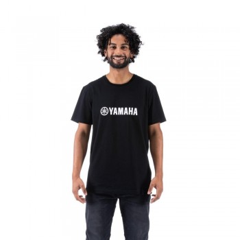Camiseta Yamaha Revs Pretoria negra hombre