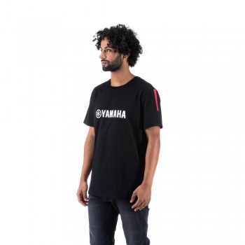 Camiseta Yamaha Revs Pretoria negra hombre