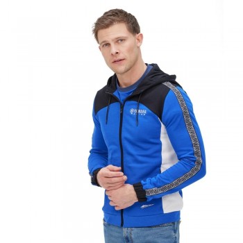 Sudadera con capucha y cremallera Yamaha Paddock Blue Dankos hombre