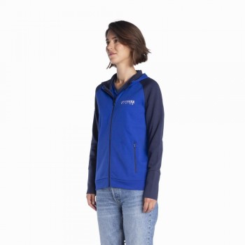 Sudadera con capucha y cremallera Yamaha Paddock Blue Kasua lady