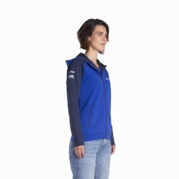 Sudadera con capucha y cremallera Yamaha Paddock Blue Kasua lady