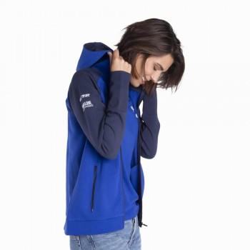 Sudadera con capucha y cremallera Yamaha Paddock Blue Kasua lady