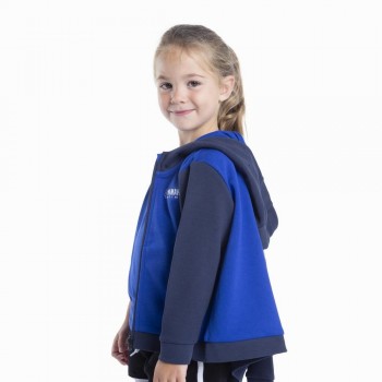 Sudadera con capucha y cremallera Yamaha Paddock Blue infantil