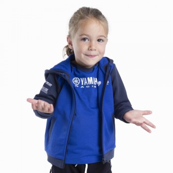 Sudadera con capucha y cremallera Yamaha Paddock Blue infantil