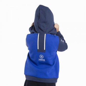 Sudadera con capucha y cremallera Yamaha Paddock Blue infantil