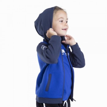 Sudadera con capucha y cremallera Yamaha Paddock Blue infantil