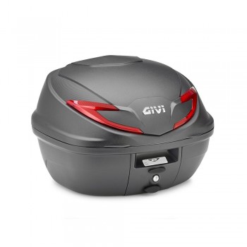 Baul 39L Givi B360.negro base reflex rojo