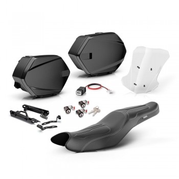 Pack accesorios Travel Yamaha Tracer 7 2021-2024 Negro mate