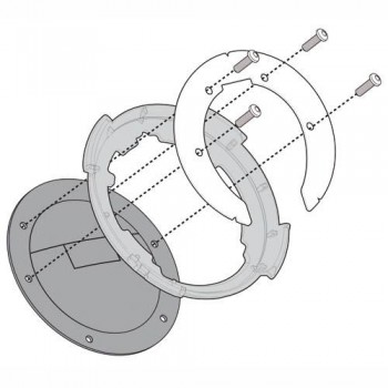 Kit montaje bolsa deposito Givi Tanklock para Honda CB500X, CB500F, CB650F, CBR650F, VFR800F, Crosstourer 1200