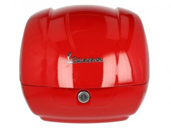 Baul 36L Vespa GTS, GTV, Super Rojo Dragon 894 respaldo negro